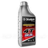 Масло полусинтетическое зимнее Зубр Extra 4Т-5W30 1 л для 4-х тактных двигателей в Москве
