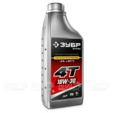Масло полусинтетическое Зубр Extra 4Т-10W30 1 л для 4-х тактных двигателей в Москве