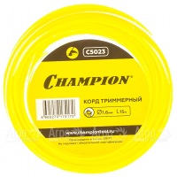 Корд триммерный Champion Star 1.6мм, 15м (звезда) в Москве
