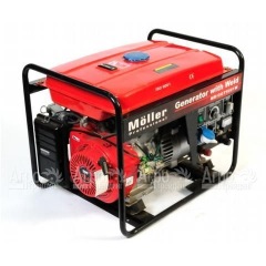 Бензогенератор со встроенным сварочным аппаратом Moller MR/GGT5001W 4,2 кВт в Москве