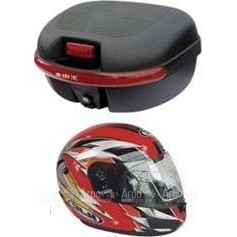 Комплект H2 (Кофр из мягкого (РР) пластика + 1 шлем-интеграл внутри) в Москве