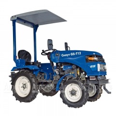 Многофункциональный минитрактор Garden Scout (Скаут) T-12DIF + фреза + двухкорпусный плуг + навес в Москве