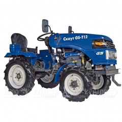 Многофункциональный минитрактор Garden Scout (Скаут) T-12DIF + фреза + двухкорпусный плуг в Москве