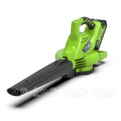 Воздуходувка аккумуляторная GreenWorks G-Max GD40BV 40V 280 км/ч (без батареи и зарядного устройства) в Москве