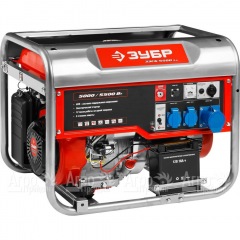Бензогенератор Зубр ЗЭСБ-5500-ЭА 5.5 кВт с автозапуском в Москве