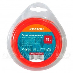 Леска триммерная Кратон Витой квадрат-2.4 мм в Москве