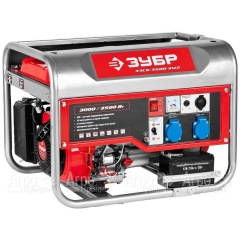 Бензогенератор Зубр ЗЭСБ-3500-ЭМ2 3.5 кВт с электростартером в Москве