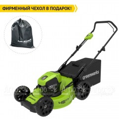 Газонокосилка аккумуляторная GreenWorks GD40LM46HP 6 Ач в Москве