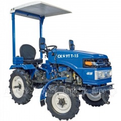 Многофункциональный минитрактор Garden Scout (Скаут) T-15DIF VT + почвофреза + двухкопрусный плуг + навес в Москве