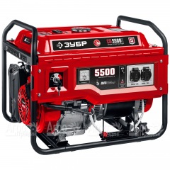 Бензогенератор Зубр СБ-5500Е 5.5 кВт с электростартером в Москве