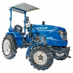 Многофункциональный минитрактор Garden Scout (Скаут) Т24 DIFF VT + почвофреза + двухкопрусный плуг + навес в Москве