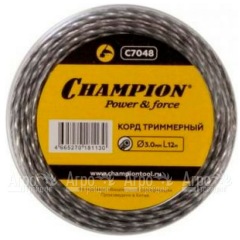 Корд триммерный Champion Tri-twist 3.0мм, 12м (витой треугольник) в Москве