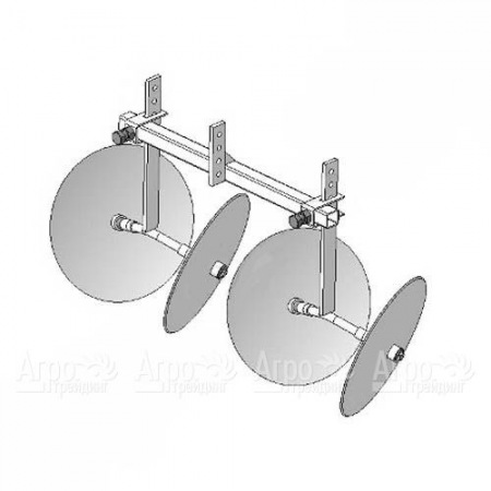 Окучник двухрядный, дисковый без сцепки для мотоблоков Целина  в Москве