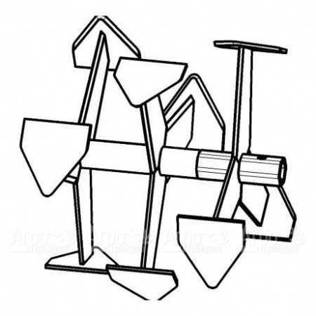 Фрезы "Гусиные лапки" для мотоблоков Целина 010228  в Москве