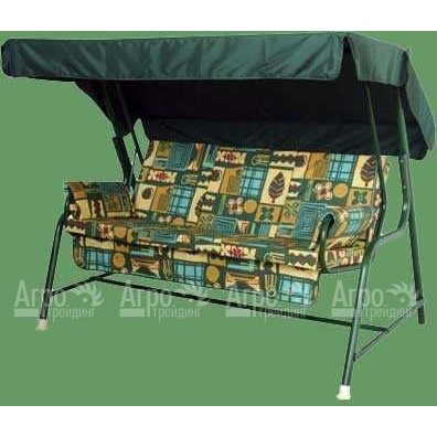 Трехместные садовые качели "ИРИС" с раскладывающейся спинкой в Москве