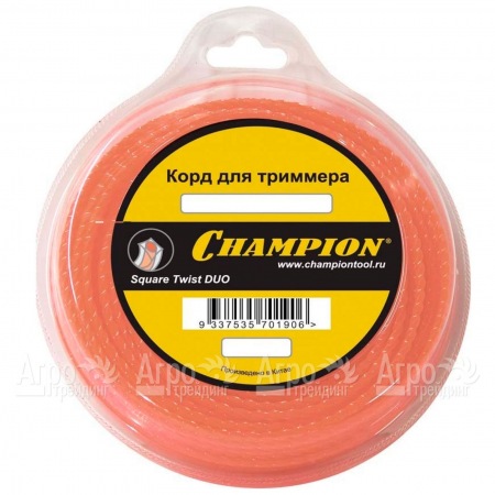 Корд триммерный Champion Square Twist Duo 2.4мм, 44м (витой квадрат)  в Москве
