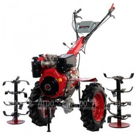 Дизельный мотоблок Weima WM1100ВЕ-6 с двигателем WM186FBE 9.0 л.с., с колесами 5.00-12 (Фрезы в комплекте!)  в Москве