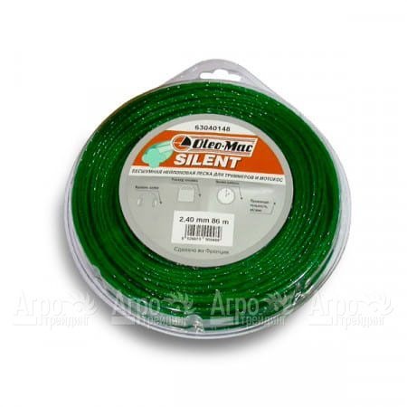 Леска 2.4 мм 86 м silent для триммеров Oleo-Mac  в Москве
