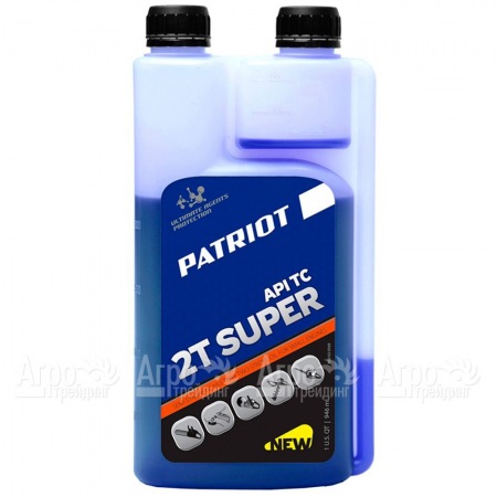 Масло полусинтетическое с дозатором Patriot Super Active 2T 0.946 л для 2-х тактных двигателей  в Москве