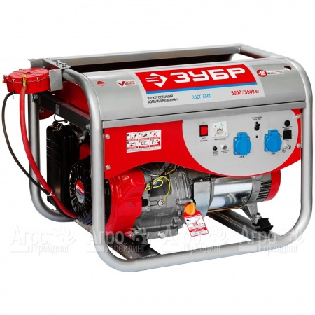 Бензин-газовый генератор Зубр ЗЭСГ-5500 5.5 кВт в Москве