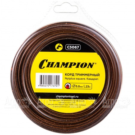 Корд триммерный Champion Nylplus Square 3.0мм, 23м (квадрат)  в Москве