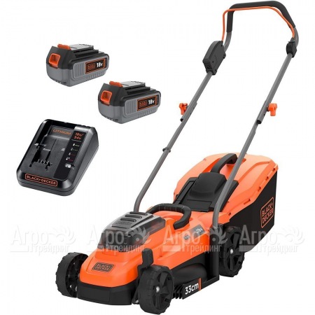 Газонокосилка аккумуляторная Black+Decker BCMW33184L2 в Москве