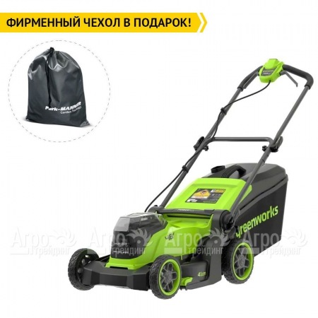 Газонокосилка аккумуляторная GreenWorks GD24X2LM411 2х4 Ач  в Москве