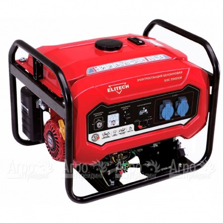 Бензогенератор Elitech БЭС 3500 ЕМ 2.8 кВт в Москве