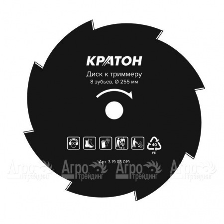 Диск к триммеру Кратон 255*25,4 мм 8 зубьев  в Москве
