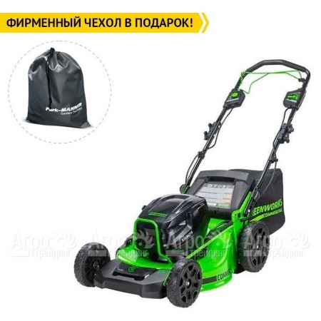 Газонокосилка аккумуляторная GreenWorks GC82HPLM51 (без аккумулятора и зарядного устройства)  в Москве