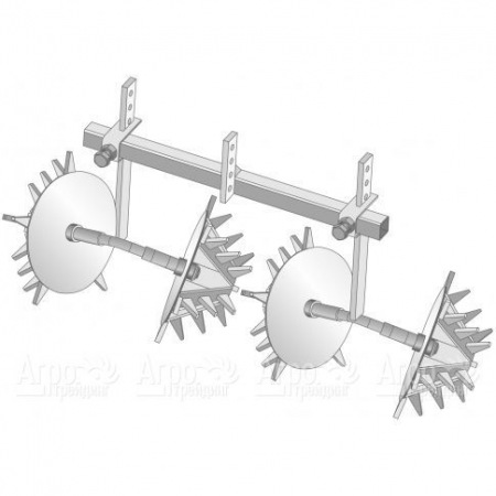 Рыхлитель двухрядный без сцепки "Ёж" для мотоблоков Целина  в Москве