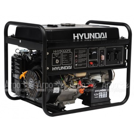 Бензогенератор Hyundai HHY 5000FE 4 кВт  в Москве