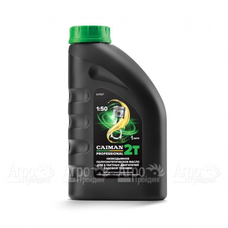 Масло полусинтетическое низкодымное Caiman Professional 2T 1 л для 2-х тактных двигателей  в Москве