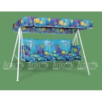 Трехместные садовые качели "СТАНДАРТ-М" с раскладывающейся спинкой в Москве