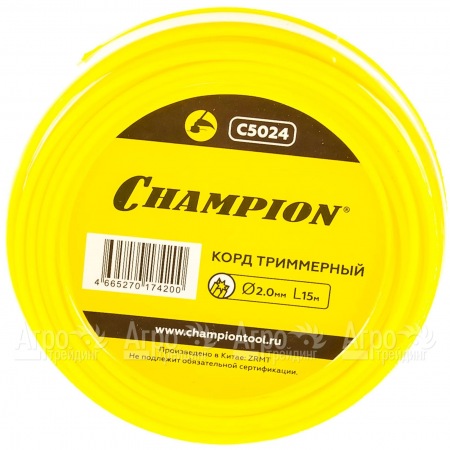 Корд триммерный Champion Star 2.0мм, 15м (звезда)  в Москве