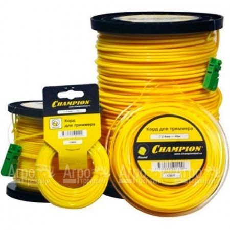 Корд триммерный Champion Round 3.0мм, 164м (круглый)+нож  в Москве