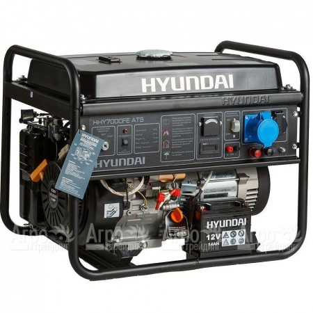 Бензогенератор Hyundai HHY 7000FE 5.0 кВт  в Москве