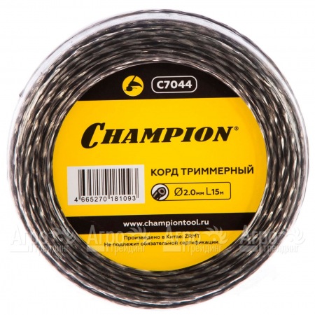 Корд триммерный Champion Tri-twist 2.0мм, 15м (витой треугольник)  в Москве