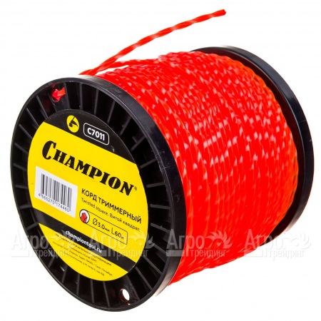 Корд триммерный Champion Twisted Square 3.0мм, 60м (витой квадрат)+нож  в Москве