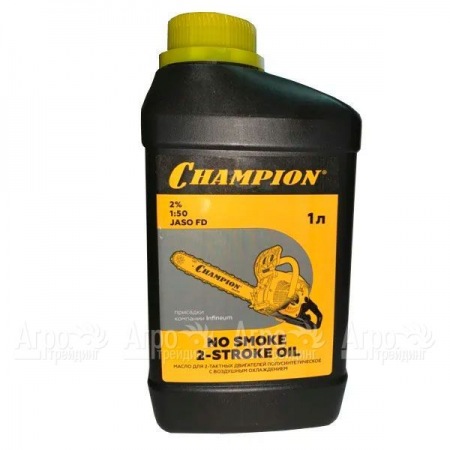 Масло полусинтетическое Champion JASO FD 1 л для 2-тактных двигателей  в Москве