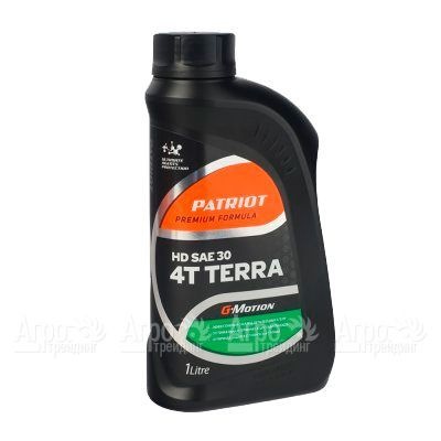 Масло минеральное Patriot G-Motion HD SAE 30 4Т Terra 1 л для 4-х тактных двигателей  в Москве