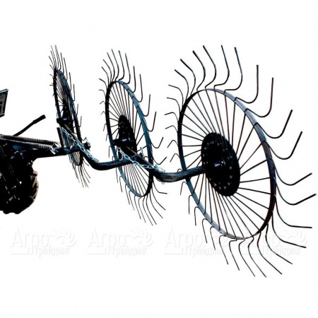 Грабли ворошильные (три кольца сгребания) для многофункциональных минитракторов Garden Scout (Скаут) T-12, T-15, T-24  в Москве