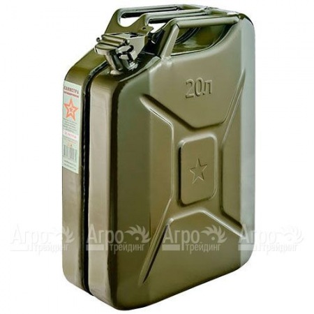Канистра Звезда 20 л с фиксатором (металл 0.8 мм)  в Москве