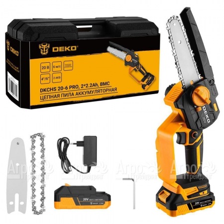 Аккумуляторная пила DEKO DKCHS 20-6 PRO 6" в кейсе в Москве