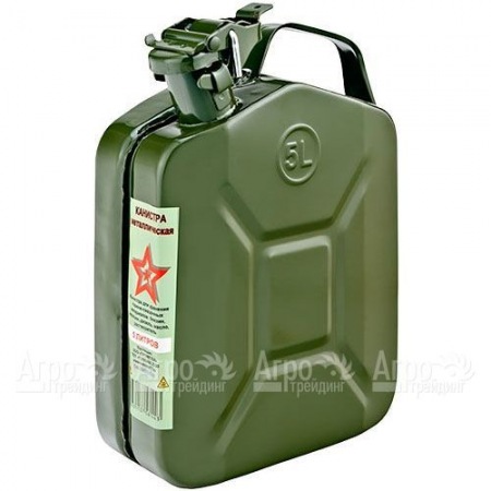 Канистра Звезда 5 л с фиксатором (металл 0.8 мм)  в Москве