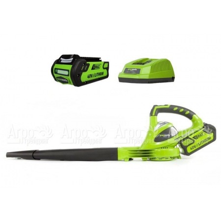 Воздуходувка аккумуляторная GreenWorks G-Max G40BL K 40V 223 км/ч  в Москве